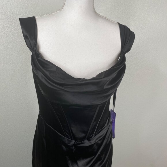 Ladivine by Cinderella Divine Corset Satin Whimsigoth Formal Dress Sz 12 NWT - Picture 5 of 16